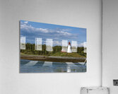 Mulholland Lighthouse on Hilltop During Low Tide in Canada  Acrylic Print