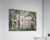 Flamingo Paradice Tapestry  Acrylic Print