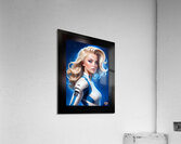 Medina Kennedy Captivating AI Concept Art Illustration Portrait by Xzendor7 Acrylic Print