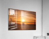 Golden Hour Bay Bridge Sunrise Acrylic Print