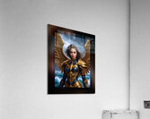 Portrait Of An Arcadian Warrior By Ocean Waves Captivating AI Concept Art Portrait by Xzendor7 Acrylic Print