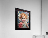 Roses For You Adorable AI Concept Art Portrait by Xzendor7 Acrylic Print