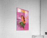 vintage hawaii travel poster art Acrylic Print