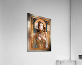 A Stunning Picture Of Glamour Captivating AI Concept Art Portrait by Xzendor7 Acrylic Print