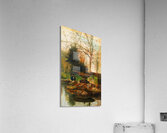figures by the fountain  Acrylic Print
