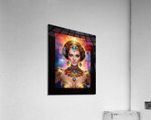 The Galaxy Pin Up Girl Captivating AI Concept Art by Xzendor7 Acrylic Print