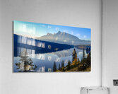 Tranquil Reflections: Two Jacks Lake in the Early Morning Acrylic Print