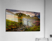 Enchanting Tranquility: Sligachan Old Bridge Amidst the Drama of Nature Acrylic Print