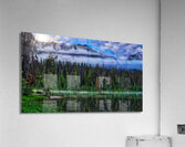 Misty Tranquility: Honeymoon Lakes Dawn Symphony. Acrylic Print