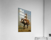A man riding a donkey Acrylic Print