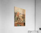 A young woman resting Acrylic Print