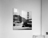 lone tree overlooks golden gate bridge  square 51 Acrylic Print