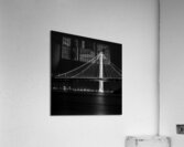 new sf bay bridge night  square 2945 Clipper 13k. Acrylic Print