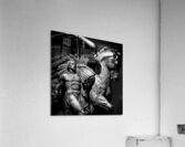 arlington bridge harvest statue  square 2307 Harv Acrylic Print