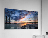 Indian River Inlet and Bay Sunset Wide Acrylic Print