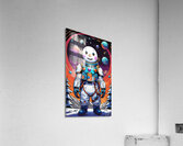 Space Snowman Acrylic Print
