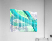 Cyan Loops Abstracy II Acrylic Print