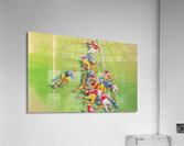 Football Line of Scrimmage Art Acrylic Print