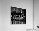 boathouse row at night malta row club  square 991 Acrylic Print