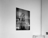 couples pose under love sculpture  vertical 2237 Acrylic Print