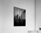 foggy philadelphia cityscape  vertical 455 Cherry Acrylic Print