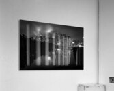 philly city skyline at night foggy  horizontal 22 Acrylic Print