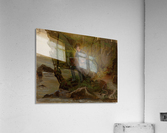 A painter and his box Acrylic Print