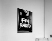 92.9 fm radio sign  vertical 813 Radio 13k Acrylic Print