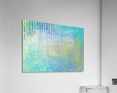 Blue Pastel Abstract With Writing  Acrylic Print
