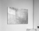 Grey Pastel Abstract With Writing Acrylic Print