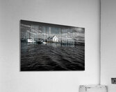 Virginia Crab Shack in Black and White Acrylic Print