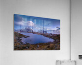 Lofoten Reine Water Mountain Landscape Acrylic Print