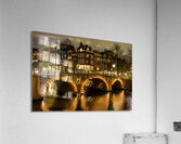Old Amsterdam Canals Evening Acrylic Print