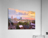 Downtown Augusta GA Sunrise Aerial View DJI 0896. Acrylic Print