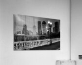 houston skyline at night sabine bridge  horizonta Acrylic Print