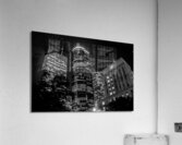 shell building and houston city hall at night  ho Acrylic Print