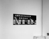ambassador bridge at night  panoramic 533 Ambassa Acrylic Print