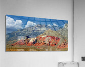 RED ROCKS NEVADA PANORAMA Acrylic Print