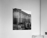 michigan central train station  square 568 Train Acrylic Print