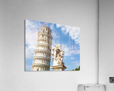 Pisa Italy - Famous Leaning Tower landmark with blue sky Renai Acrylic Print