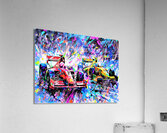 Race Cars On Track Acrylic Print