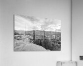 Evening Colorado Mountain View Grayscale Acrylic Print