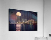 Moon Breaking Through Acrylic Print