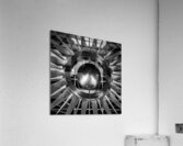 metal sun on phoenix city hall building  square 1 Acrylic Print