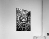 metal sun on phoenix city hall building  vertical Acrylic Print