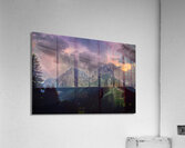 Possa di Fassa Ski Landscape Acrylic Print