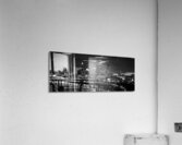 st paul skyline night  panoramic 1721 Barges 13k. Acrylic Print