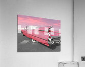 Pink Cadollac Tail Fins at Sunset Acrylic Print