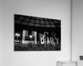 walker library sign  horizontal 1701 Library 13k. Acrylic Print
