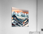 Peaks Acrylic Print